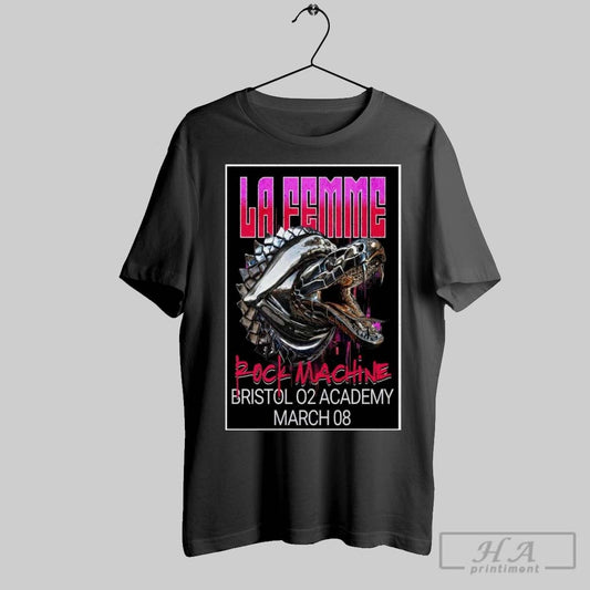 La Femme At O2 Academy In Bristol Uk On March 08 2025 Tour Poster T Shirt