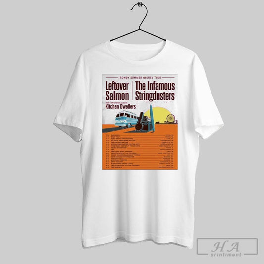 Leftover Salmon The Infamous Stringdusters Rowdy Summer Nights 2025 Poster Shirt