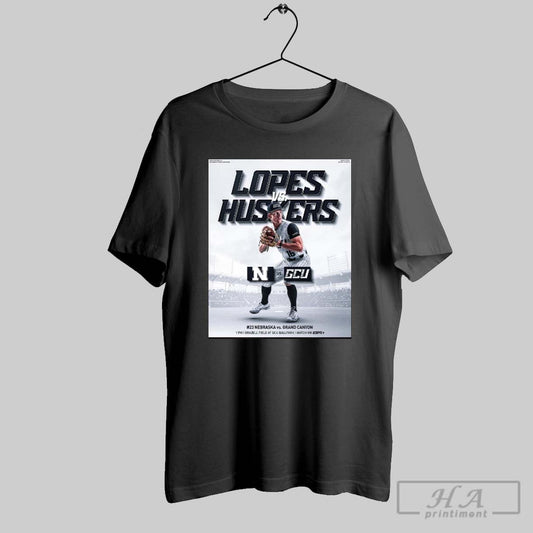 Lopes Vs Huskers Grand Canyon Antelopes Vs Nebraska Cornhuskers Baseball Brazell Field At Gcu Ballpark Poster T Shirt