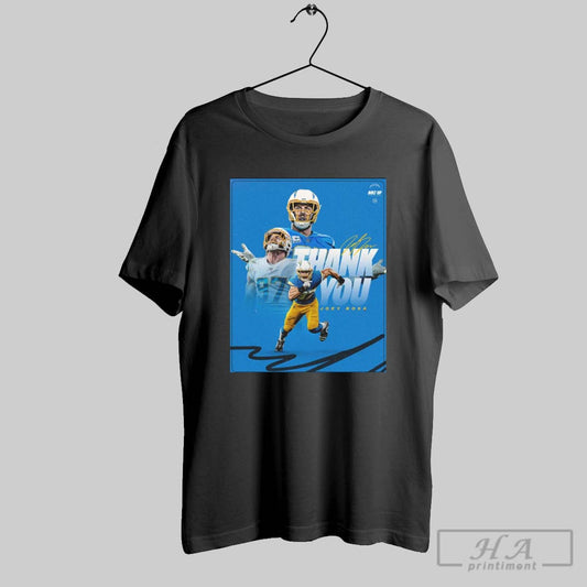 Los Angeles Chargers Football Thank You For Everything Joey Bosa Bolt Up Signature Poster T Shirt