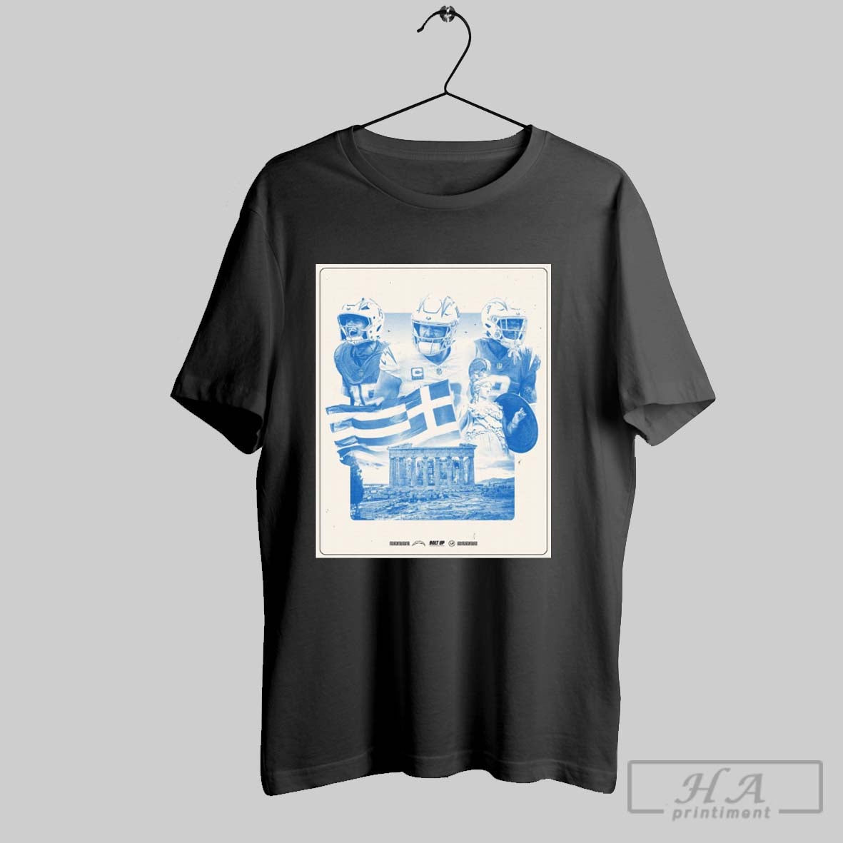 Los Angeles Chargers Ladd Mcconkey Justin Herbert Derwin James Jr Awarded International Marketing Rights To Greece Poster T Shirt