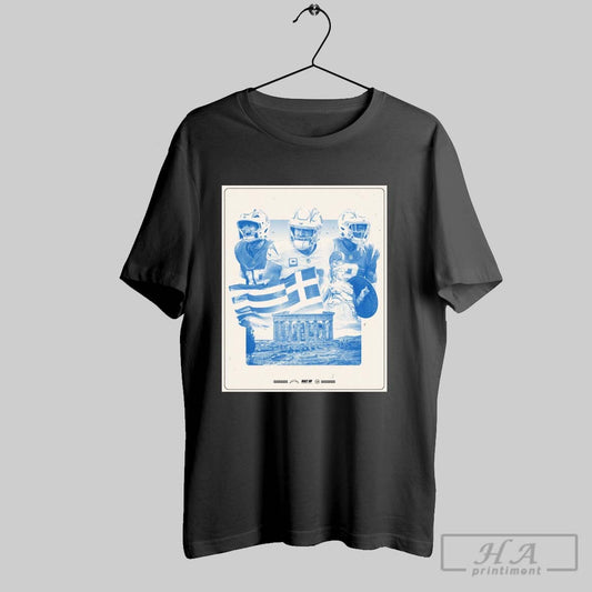 Los Angeles Chargers Ladd Mcconkey Justin Herbert Derwin James Jr Awarded International Marketing Rights To Greece Poster T Shirt