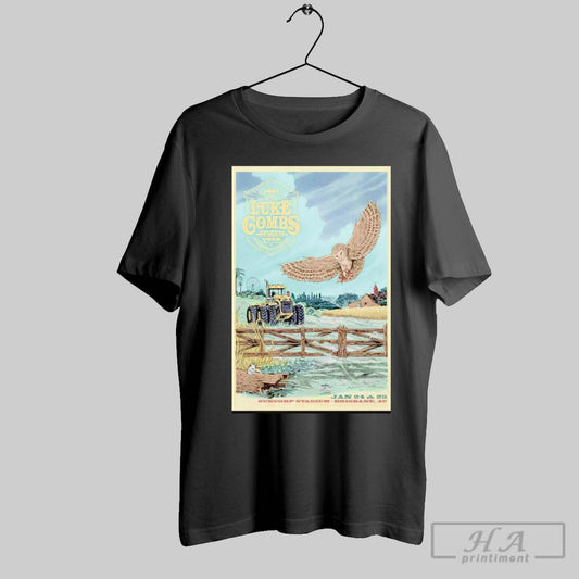 Luke Combs Brisbane Au Jan 24 25 2025 Suncorp Stadium Poster T Shirt