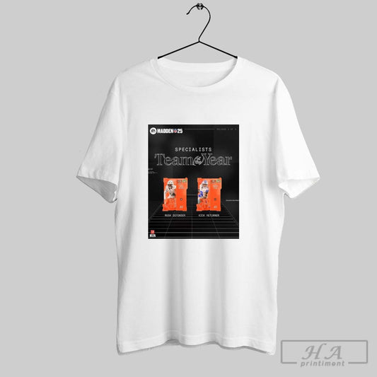 Madden Nfl 25 Specialists Team Of The Year Chop Robinson Rush Defender Kavontae Turpin Kick Returner Poster T Shirt