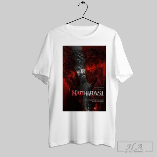 Madharasi Sri Lakshmi Movies N Sri Lakshmi Prasad Sivakarthikeyan An A R Murugadoss Film An Anirudh Musical Poster T Shirt