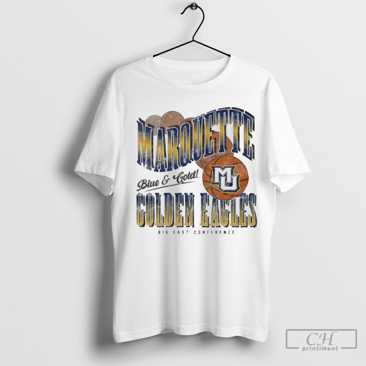 Marquette Golden Eagles Blue And Gold Football Shirt Sweatshirt Poster
