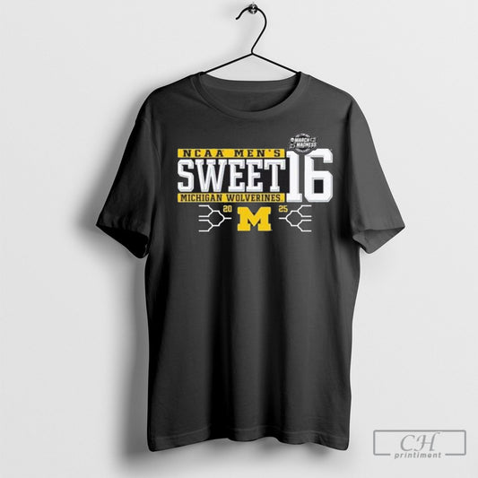 Michigan Wolverines Ncaa Mens Sweet 16 2025 Shirt Sweatshirt Poster
