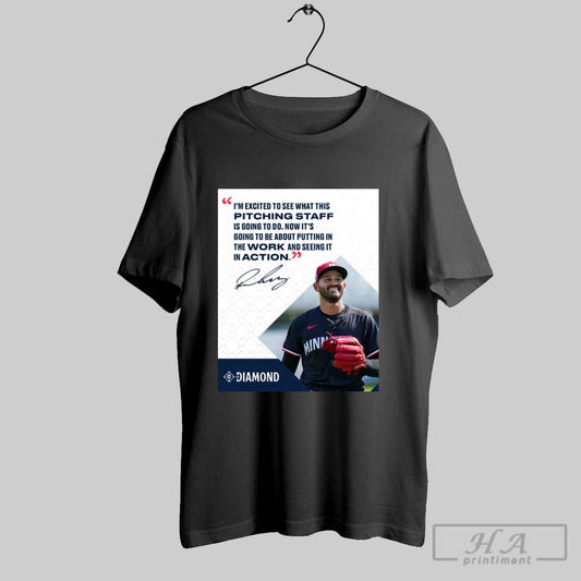 Minnesota Twins Pablo Lopez Serra Im Excited To See What This Pitching Staff Is Going To Do Signature Poster T Shirt