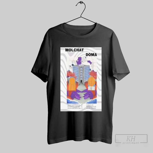 Molchat Doma Florida January 2025 Tour Poster T Shirt T Shirt