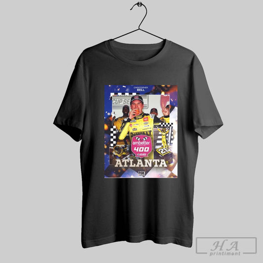 Nascar Christopher First Career Win On A Drafting Track At Atlanta Motor Speedway Ambetter Health 400 Poster T Shirt