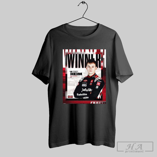 Nascar Corey Heim Has Been Declared The Winner Daytona Truck Poster T Shirt