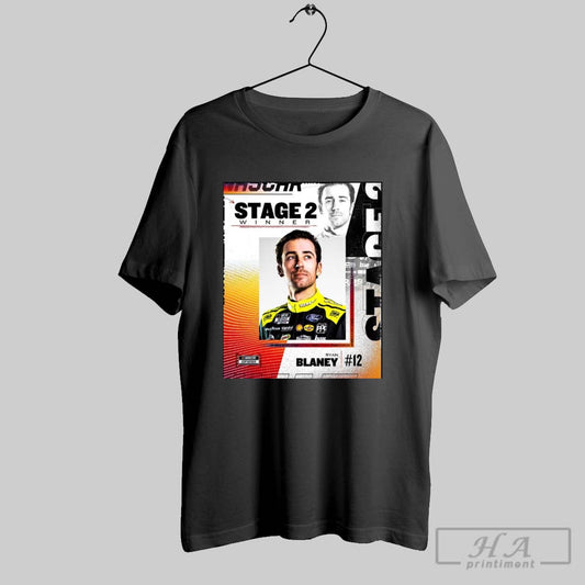 Nascar Cup Series Stage 2 Winner Is Ryan Blaney 2025 Daytona 500 Poster T Shirt