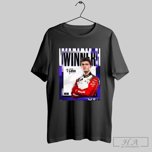 Nascar Jesse Love Wins At Daytona 500 The Leader At The Time Of Caution Poster T Shirt