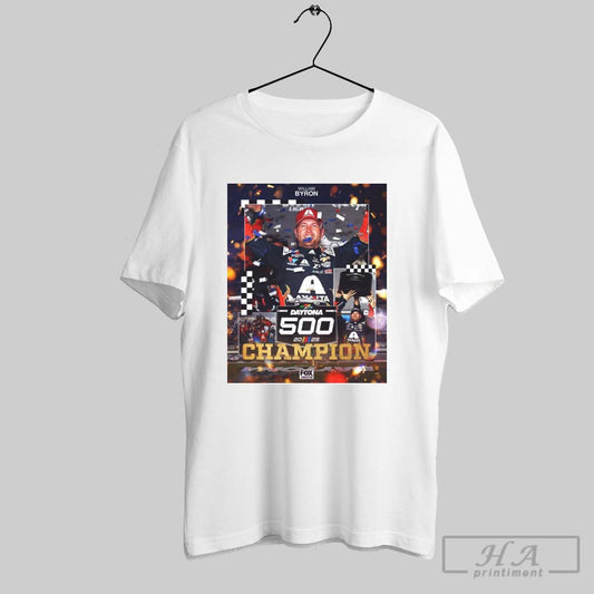 Nascar Twice As Nice William Byron Daytona 500 Champion Feb 16 2025 Poster T Shirt