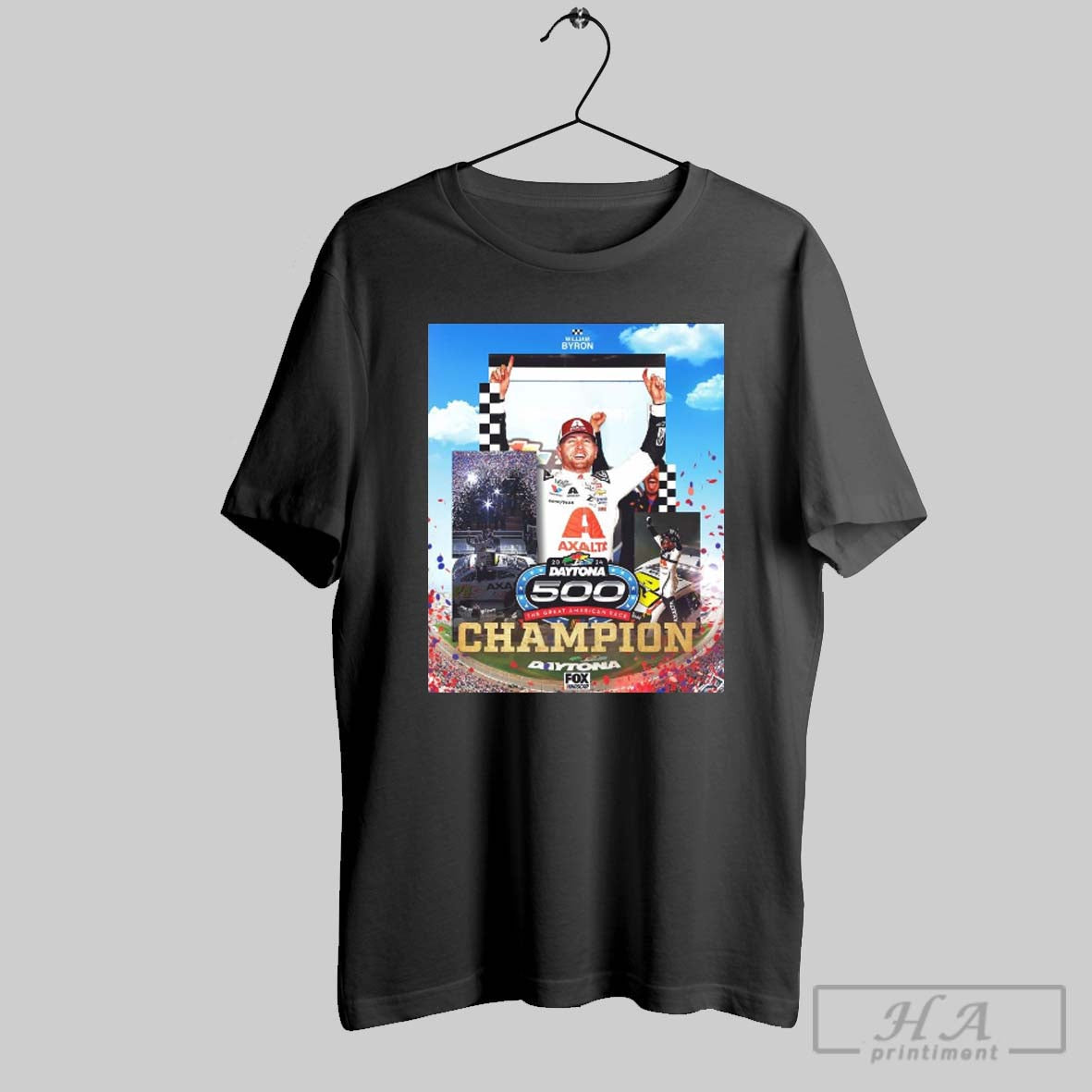 Nascar William Byron 2024 Daytona 500 The Great American Race Champion Poster T Shirt