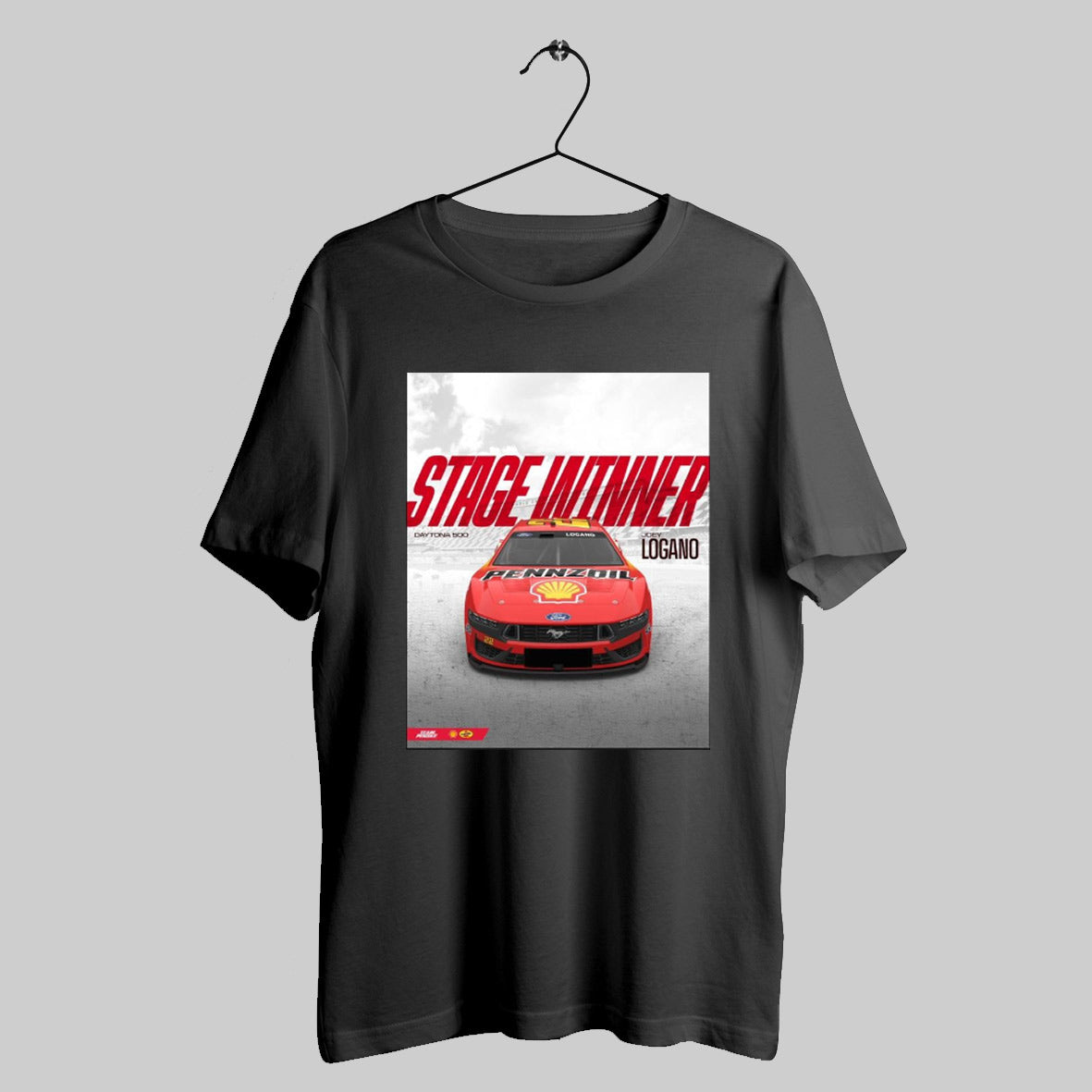 Nascar Stage Winner 2025 Daytona 500 Is Joey Logano Poster T Shirt Sweatshirt