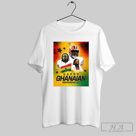 Nfl Africa Happy Ghanaian Independence Day To All Our Friends In Ghana 2025 Poster T Shirt