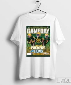 NFL Green Bay Packers Gameday Program 11-3-24 Detroit Lions Poster t-shirt