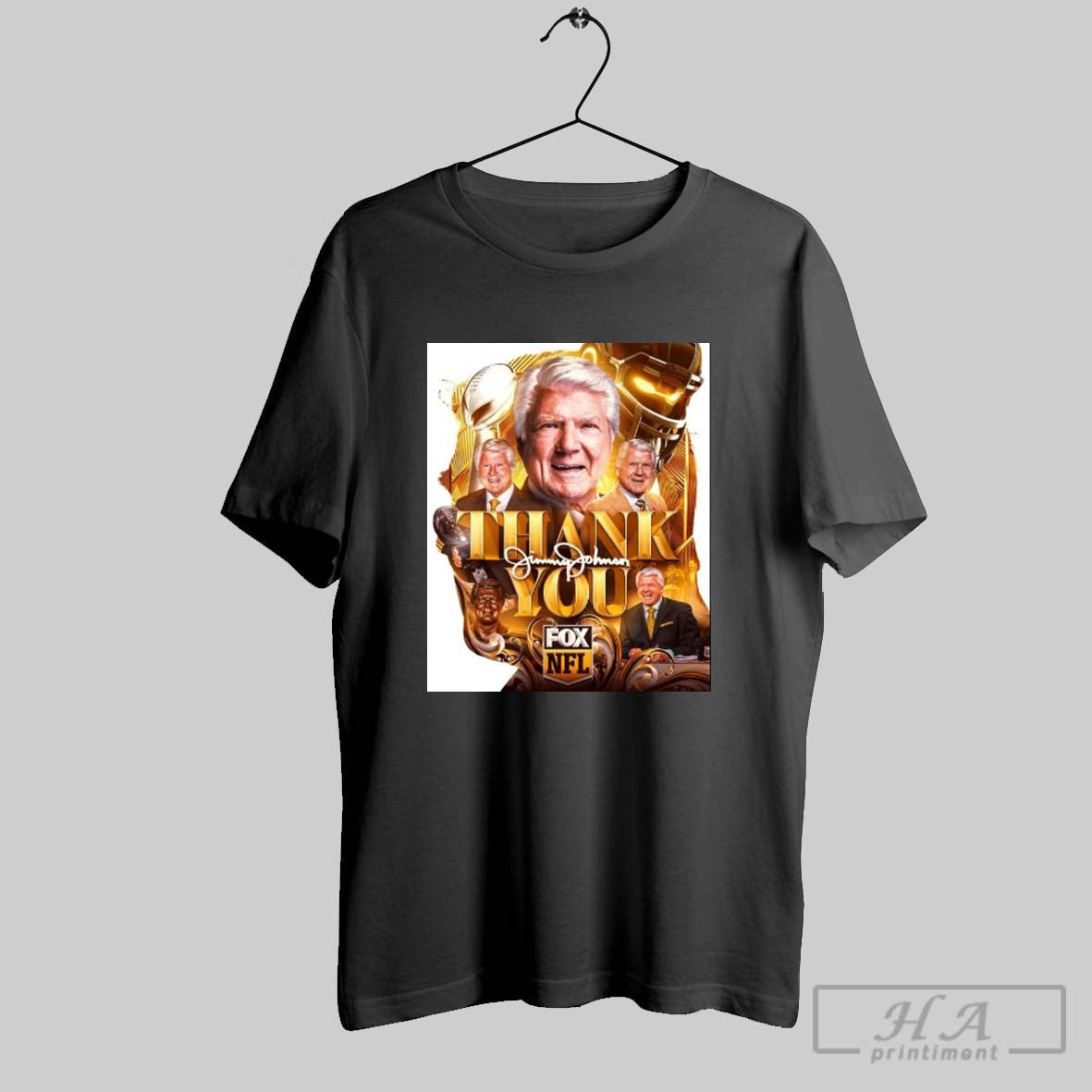Nfl Thank You Hof Coach Jimmy Johnson Announced Today Retiring From Fox Sports Signature Poster T Shirt