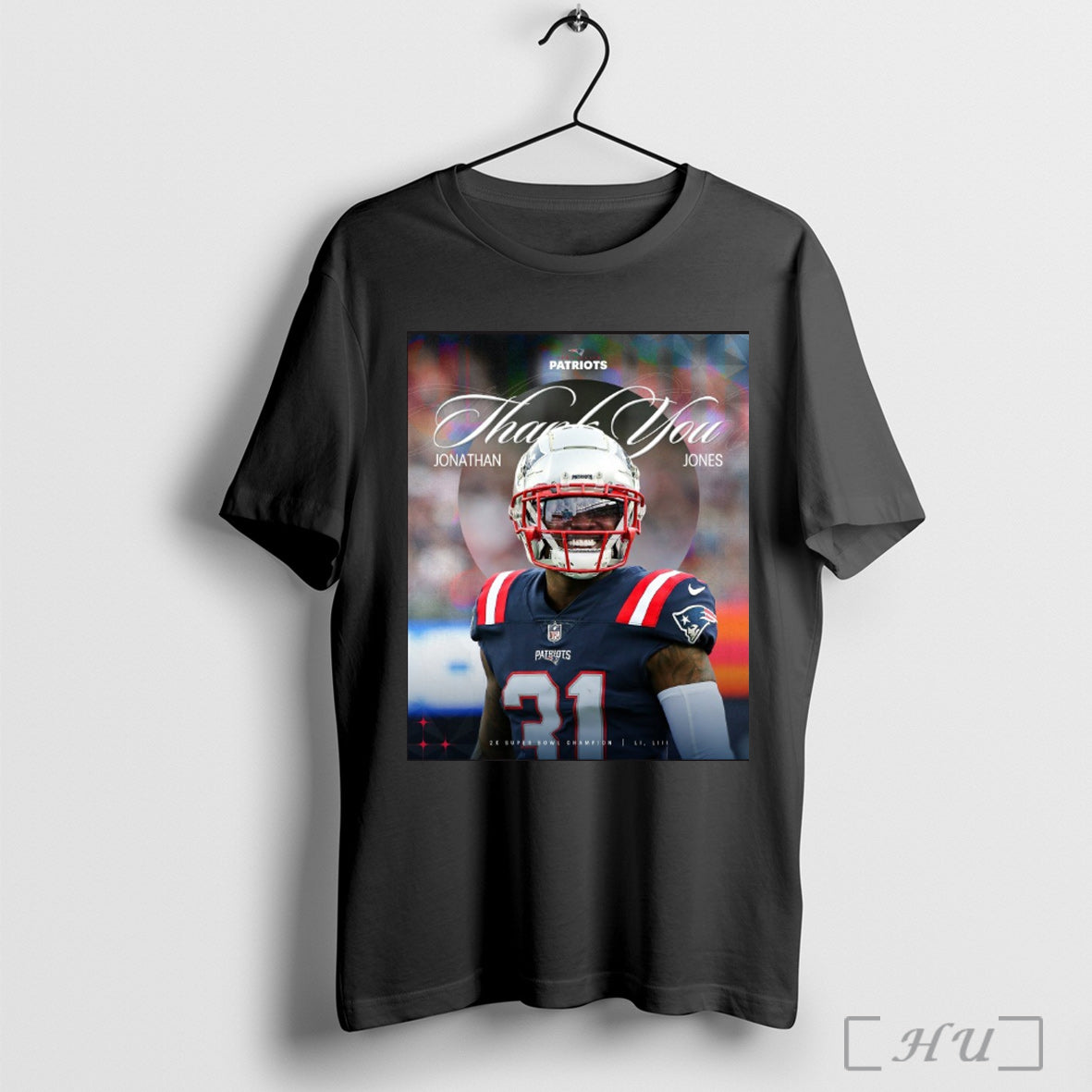 New England Patriots Thank You Jonathan Jones 2x Super Bowl Champion Poster T Shirt Sweatshirt