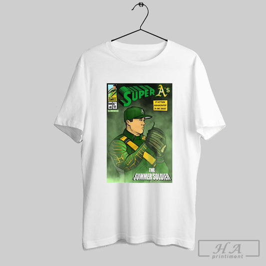Oakland Athletics Super As Daulton Jefferies The Summer Soldier March 1st 27 Hitters Assassinated In One Issue Poster T Shirt