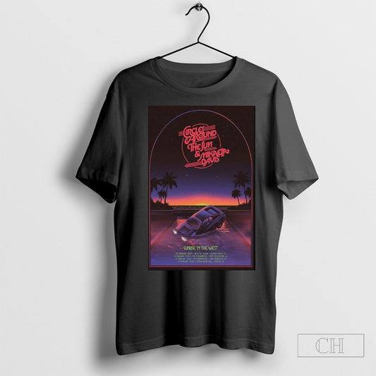 Offcial Circles Around The Sun Sunrise In The West California 2025 Poster Shirts Sweatshirt Tee Shirt