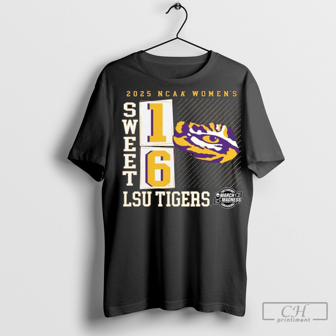 Official 2025 Ncaa Womens Lsu Tigers Sweet 16 March Madness Shirt Hoodie