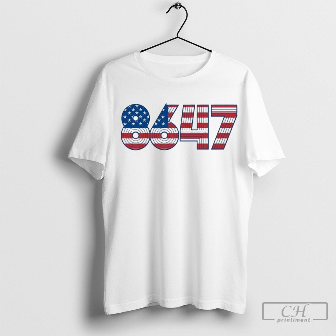 Official 8647 Anti Trump America Flag Shirt Sweatshirt Poster