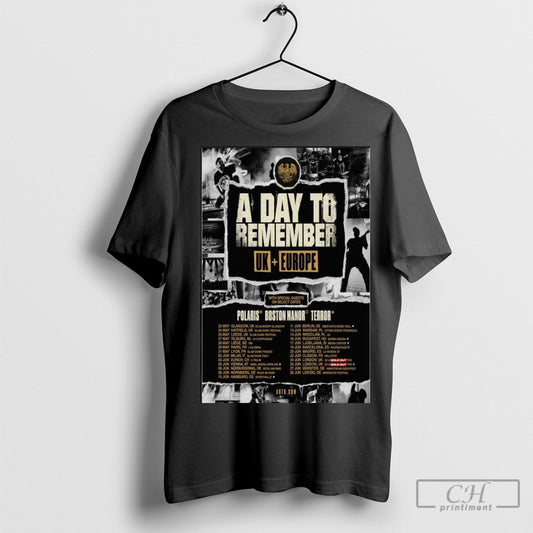 Official A Day To Remember Uk Europe Tour Poster Shirt Sweatshirt