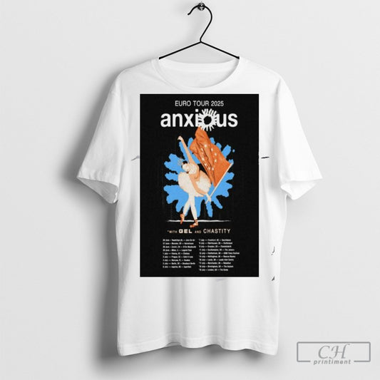 Official Anxious June July Tour 2025 Poster T Shirt Sweatshirt