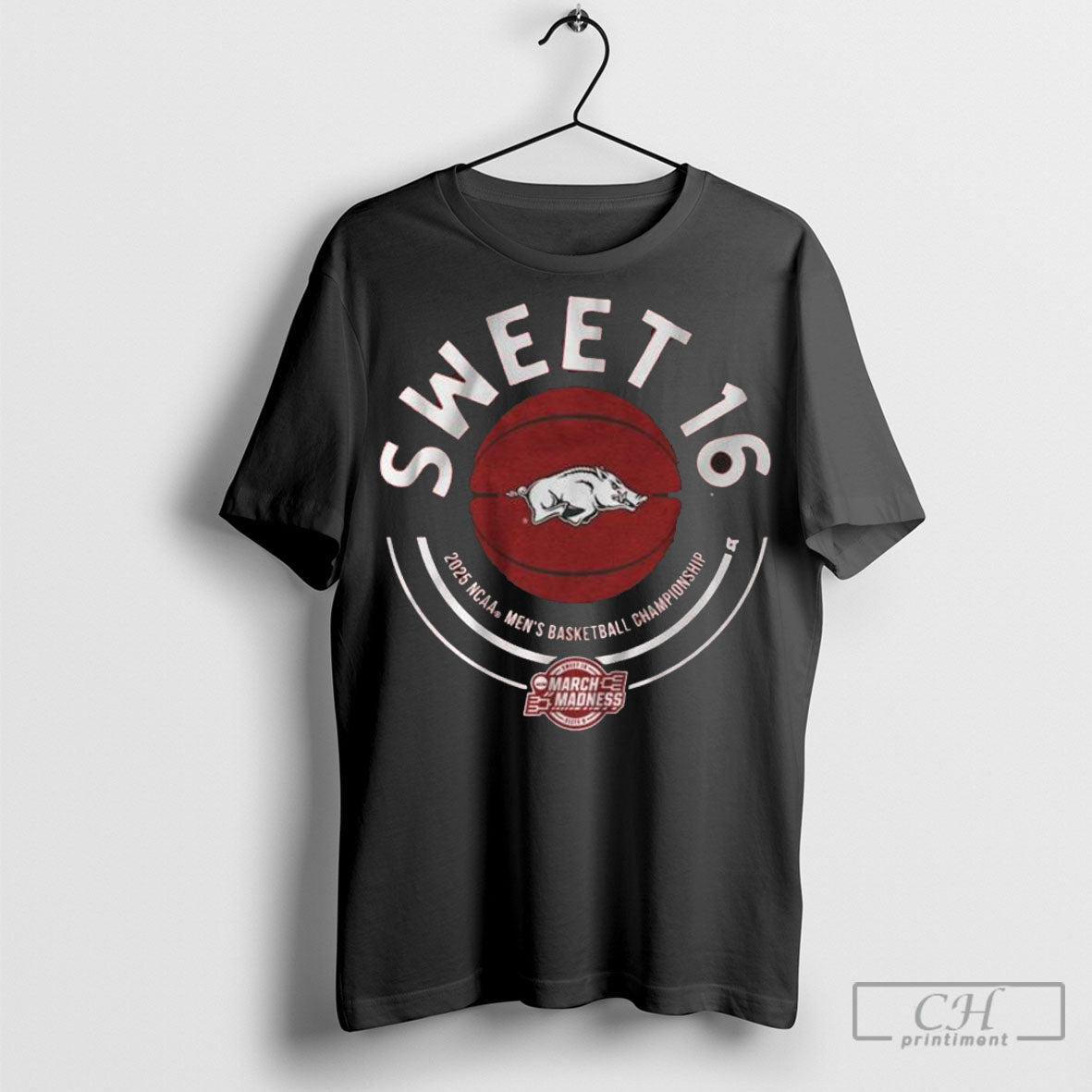 Official Arkansas Basketball 2025 Sweet Sixteen Shirt Hoodie