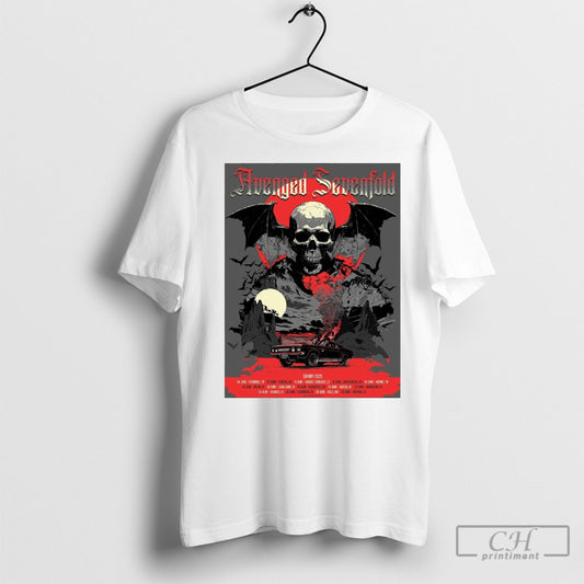 Official Avenged Sevenfold Summer Europe 2025 June 04 Istanbul Tr 07 June Athens Gr 11 June Hradec Kralove Cz Poster T Shirt Sweatshirt Tee