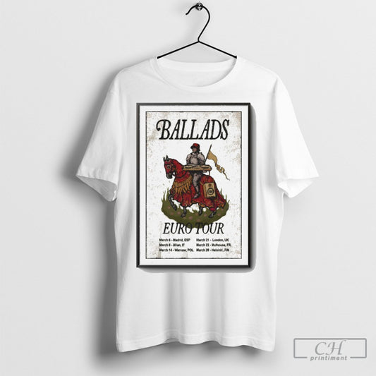 Official Ballads March 2025 Event Tour Poster Shirt Sweatshirt