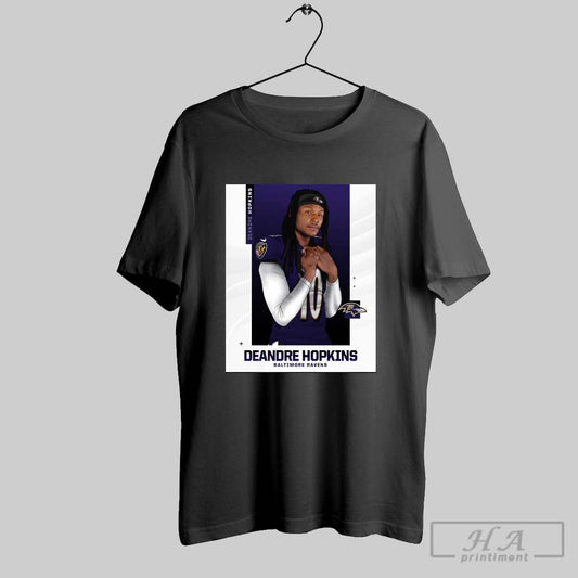 Official Baltimore Ravens Nfl Football Deandre Hopkins Lamars New Target In Baltimore Poster T Shirt
