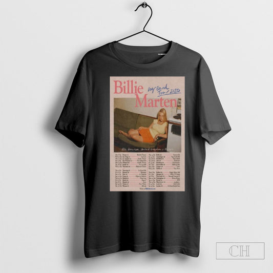Official Billie Marten North America Uk And Eu Tour 2025 Poster Shirt Sweatshirt Tee Shirt