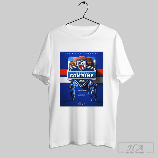 Official Boise State Broncos Football Ahmed Hassanein And Ashton Jeanty Nfl Scouting Combine 2025 Poster T Shirt