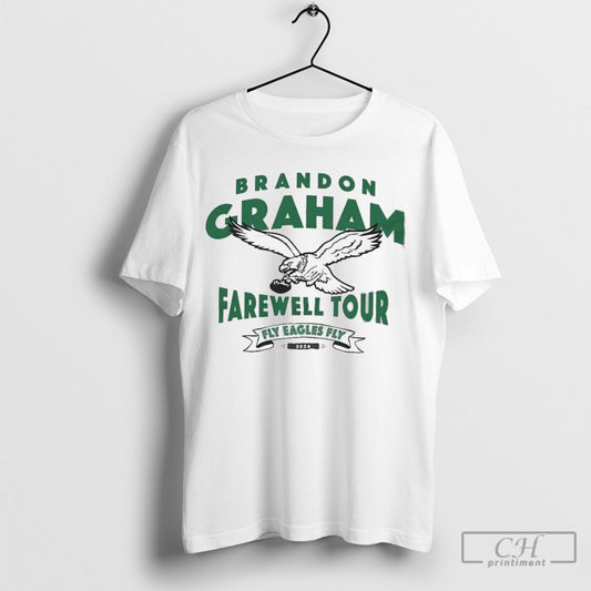 Official Brandon Graham Philadelphia Eagles Nfl Retirement Farewell Tour Fly Eagles Fly 2025 Shirt Sweatshirt Poster