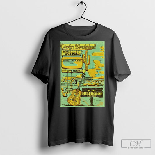 Official Carolyn Wonderland And Shelley King March 20 2025 Fischer Ga Tour T Shirt Sweatshirt Poster