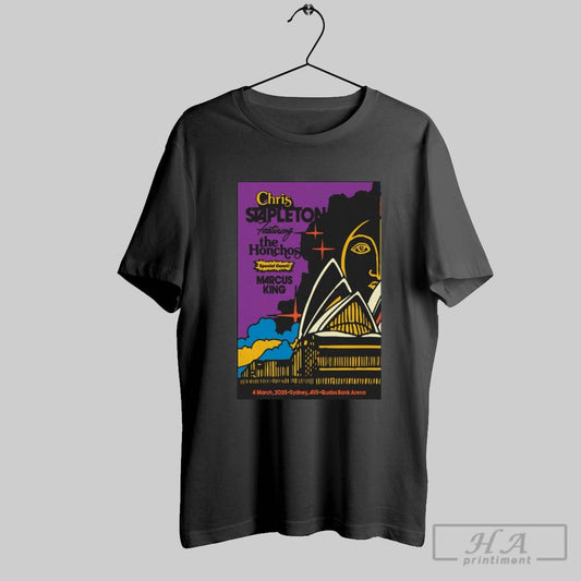 Official Chris Stapleton Mar 4 2025 Qudos Bank Arena In Sydney Aus Tour Poster Shirts