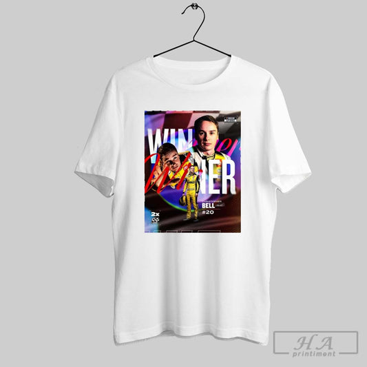 Official Christopher Bell 20 Winner At Nascar At Cota Back To Back Bell Signature Poster T Shirt
