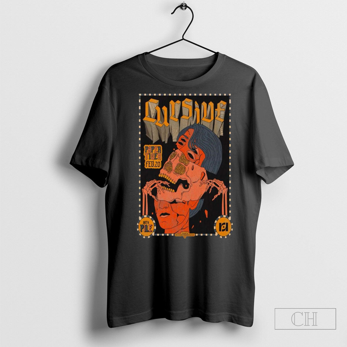 Official Cursive February 20 2025 Paper Tiger In San Antonio Tx Poster Shirts