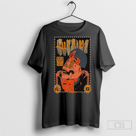 Official Cursive February 20 2025 Paper Tiger In San Antonio Tx Poster Shirts