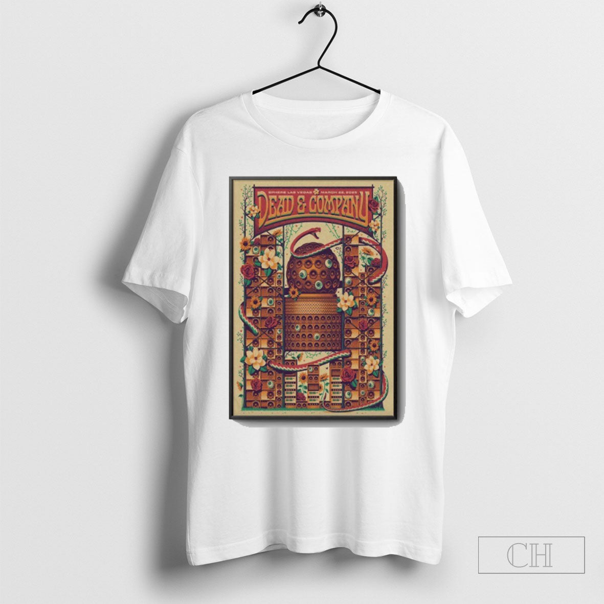 Official Dead And Company Mar 22 2025 Sphere Las Vegas Poster Shirt Sweatshirt Tee Shirt