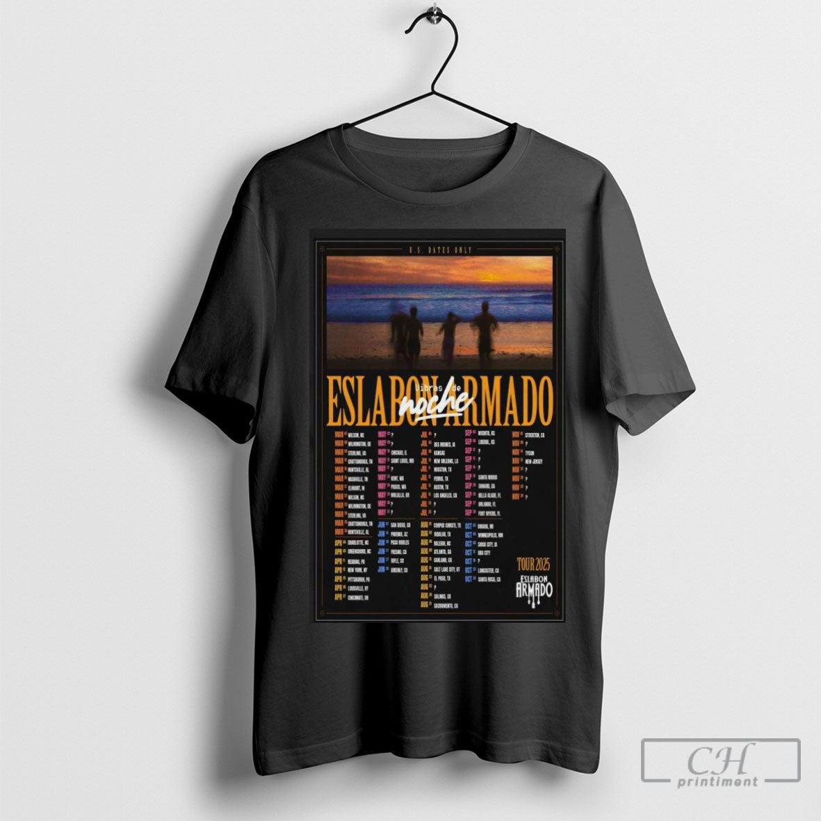 Official Eslabon Armado Us 2025 Poster Shirt