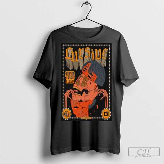 Official February 20 2025 Paper Tiger San Antonio Tx Cursive Poster Shirt