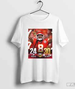 Official Final Tampa Bay Buccaneers Vs Kansas City Chiefs 24 â€“ 30 Fox NFL Poster t-shirt