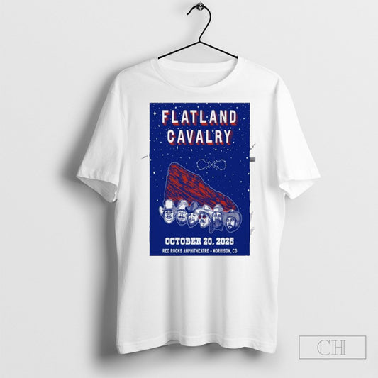 Official Flatland Cavalry Oct 20 2025 Red Rocks Morrison Co Poster T Shirt Sweatshirt Tee Shirt