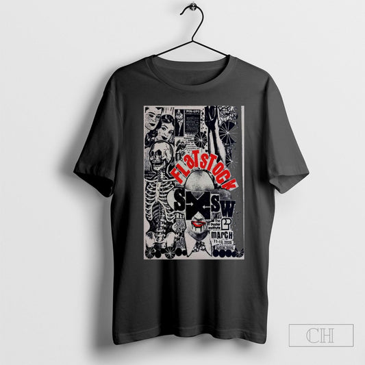 Official Flatstock Mar 11 13 2025 Sxsw Austin Tx Poster Shirts