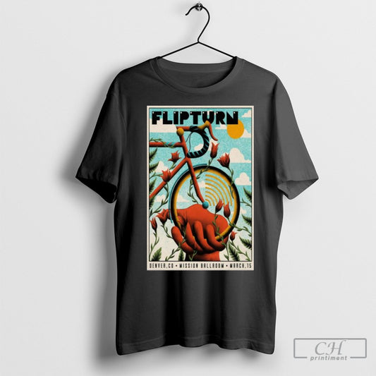 Official Flipturn On March 15 2025 In Denver Co Tour Poster T Shirt Sweatshirt