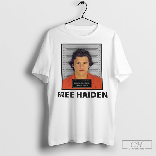 Official Free Haiden Deegan Funny Arrest Mugshot Shirt Hoodie